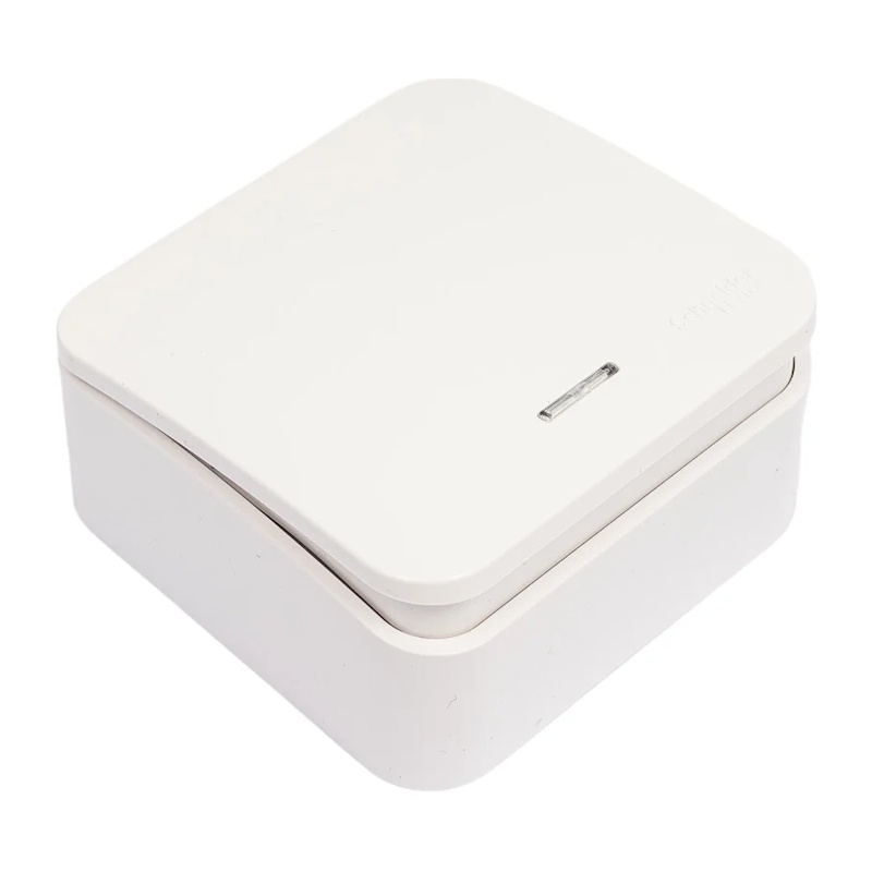 Выключатель о/у Blanca BLNVA101111, 1 клавиша, с/инд, белый