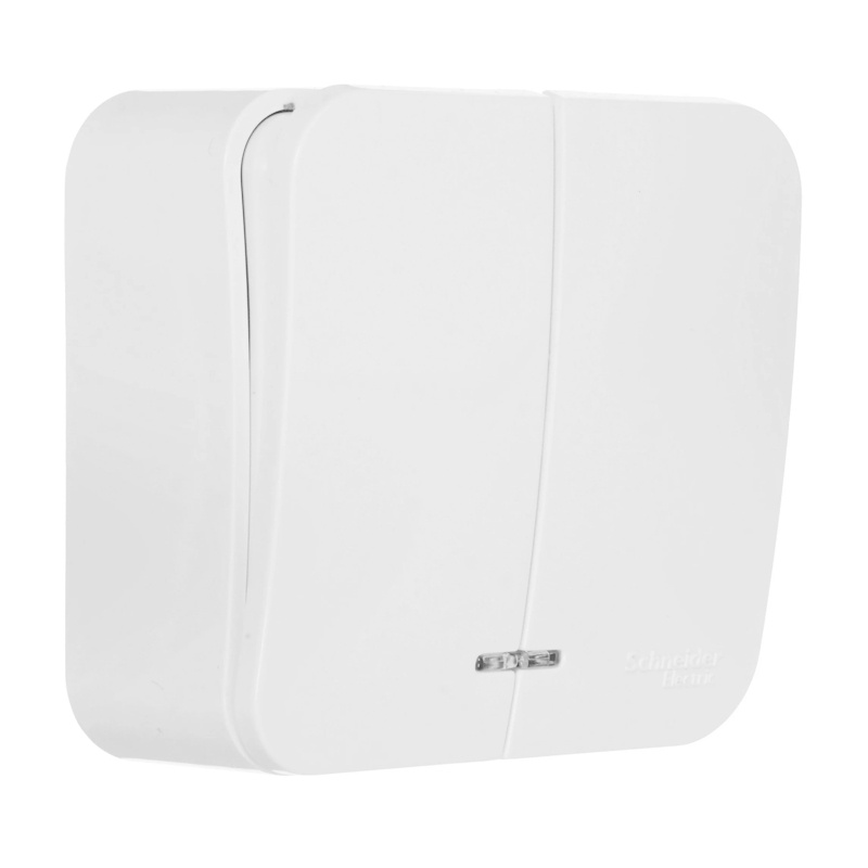 Выключатель о/у Blanca BLNVA105111, 2 клавиши, с/инд, белый