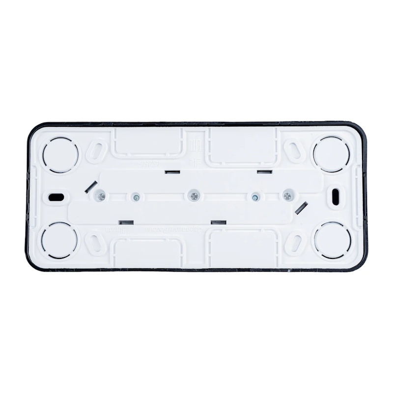 Розетка о/у Blanca BLNRA010316, 3 гнезда, с/з, антрацит