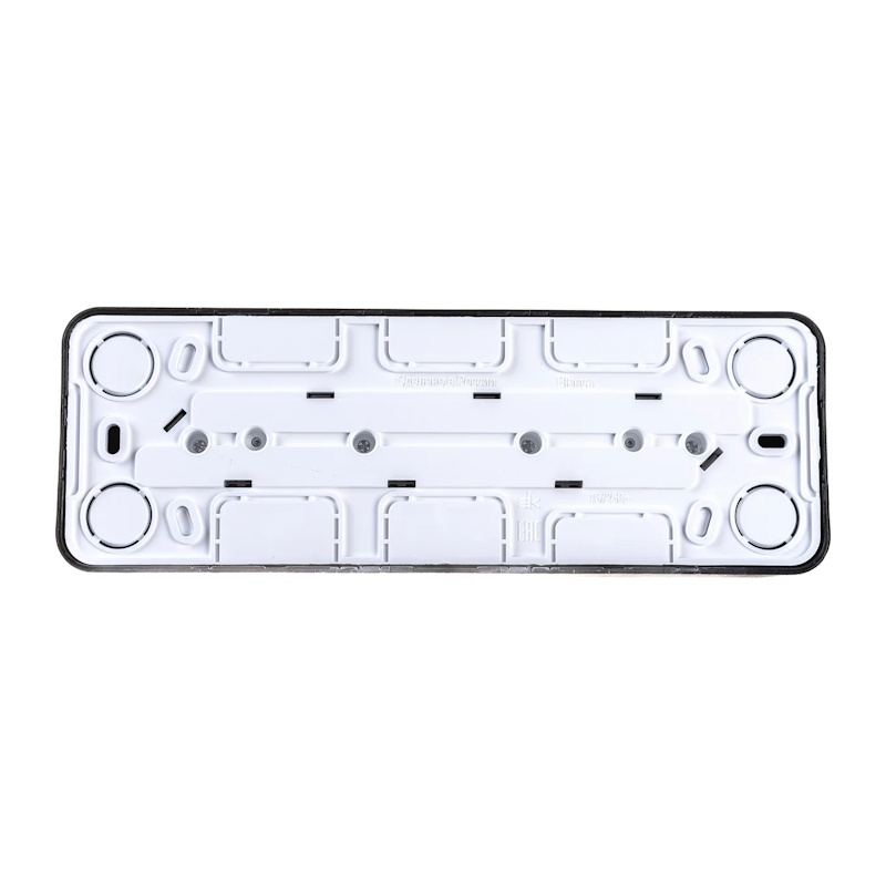 Розетка о/у Blanca BLNRA011416, 4 гнезда, с/з, з/ш, антрацит