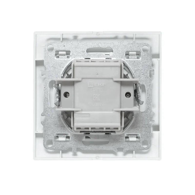 Выключатель с/у Минск ERV10-023-10, 2 клавиши, б/инд, белый