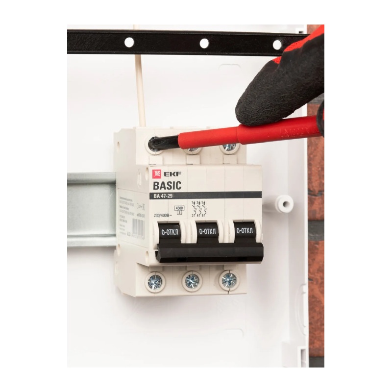 Автоматический выключатель EKF ВА 47-29 4,5кА, С 10А, 3П