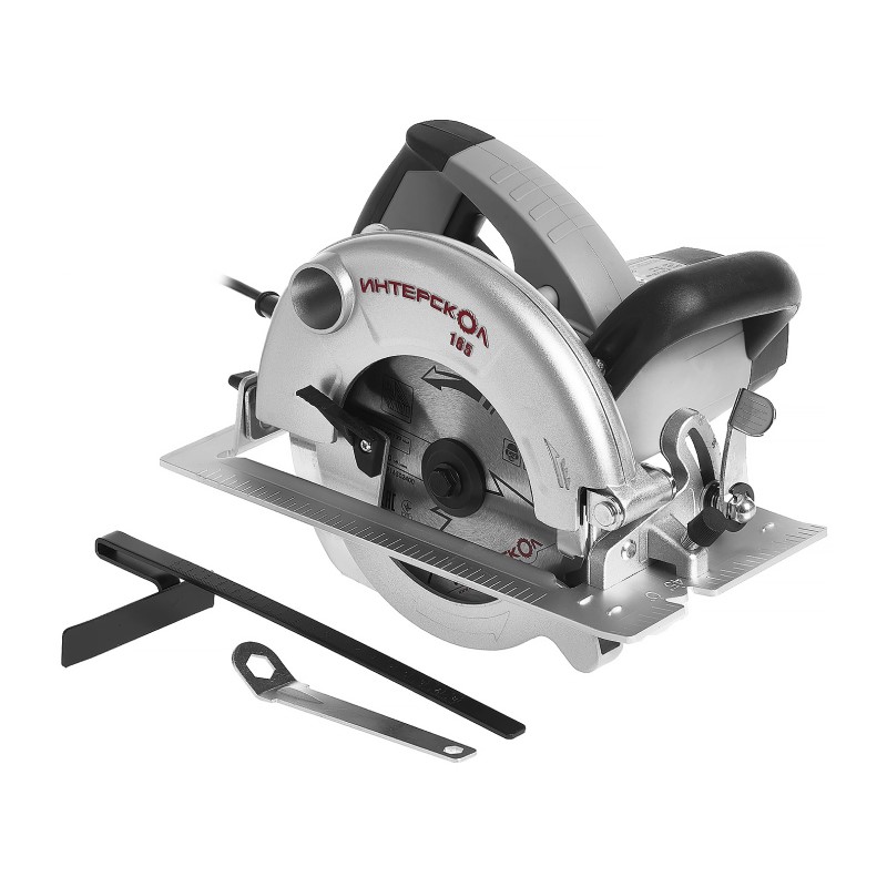 Пила циркулярная сетевая Интерскол ДП-165/1200, 1,2кВт, d=165 мм, глуб.пропила=55 мм