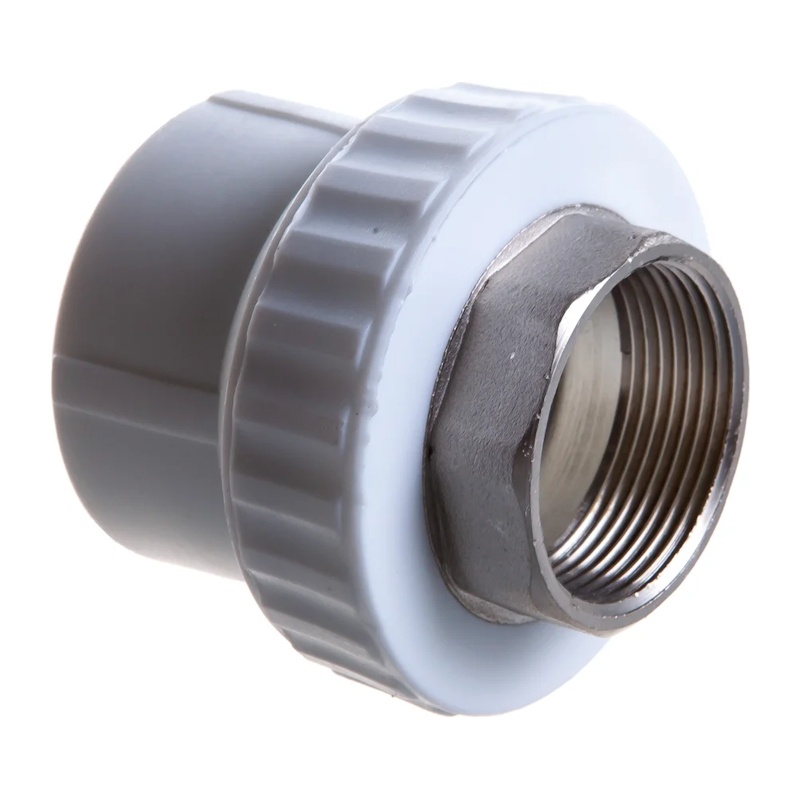 Муфта комбинированная Valfex латунная резьба (под ключ) 50х1 1/2&quot; НР