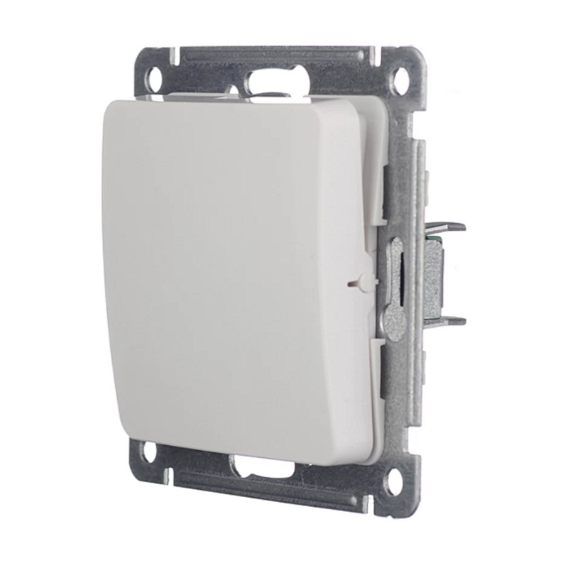 Выключатель с/у Master ВС10-411, 1 клавиша, б/инд, белый