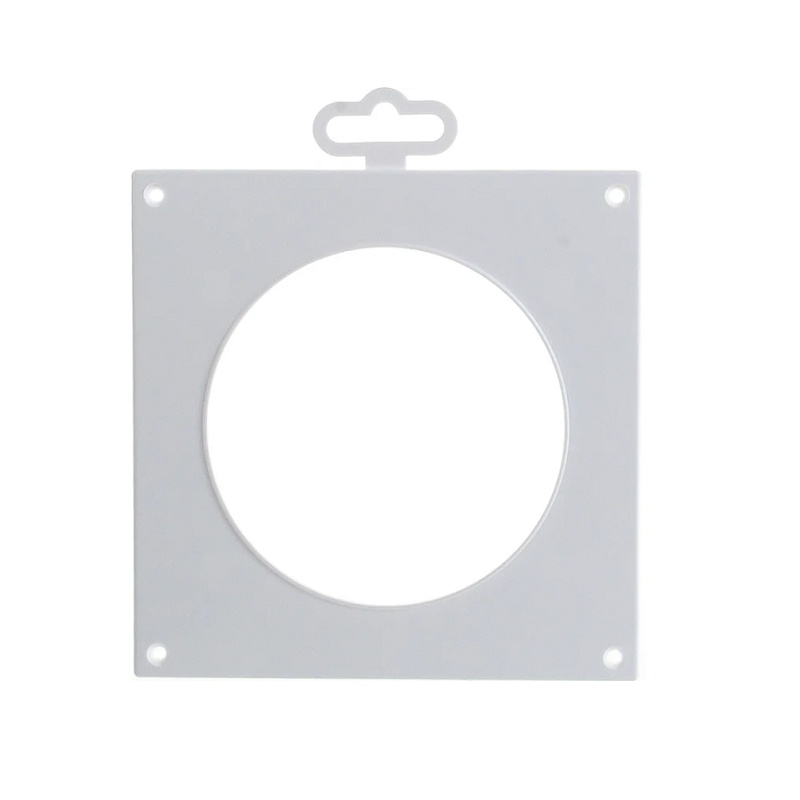 Пластина настенная для круглого канала Era 10НКП, 150х150 мм, d=100 мм