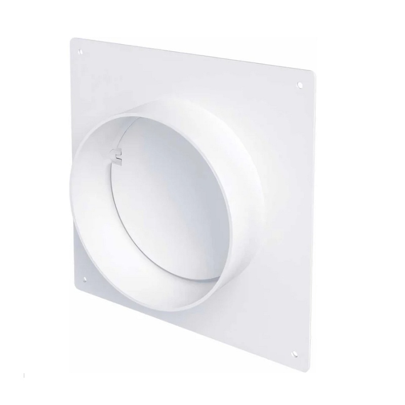 Соединитель для круглых каналов Era 15SKNPO, d=150 мм с обратным клапаном и пластиной 190х175 мм