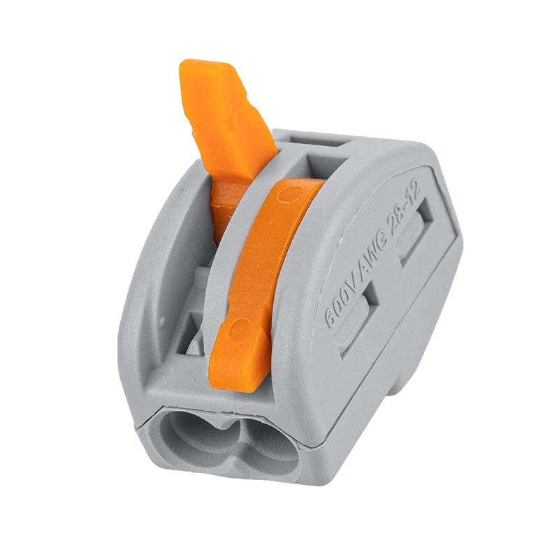 Клемма с рычажком 222-412 без пасты, 2 провода 0,1-2,5 мм2 (5 шт.)