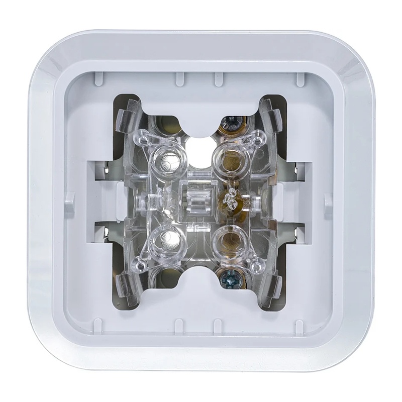 Выключатель о/у Makel 45101, 1 клавиша, б/инд, белый