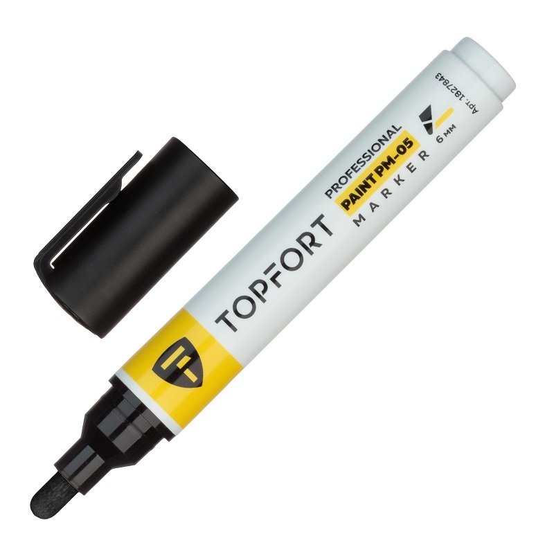 Маркер лаковый Topfort Paint черный 6 мм