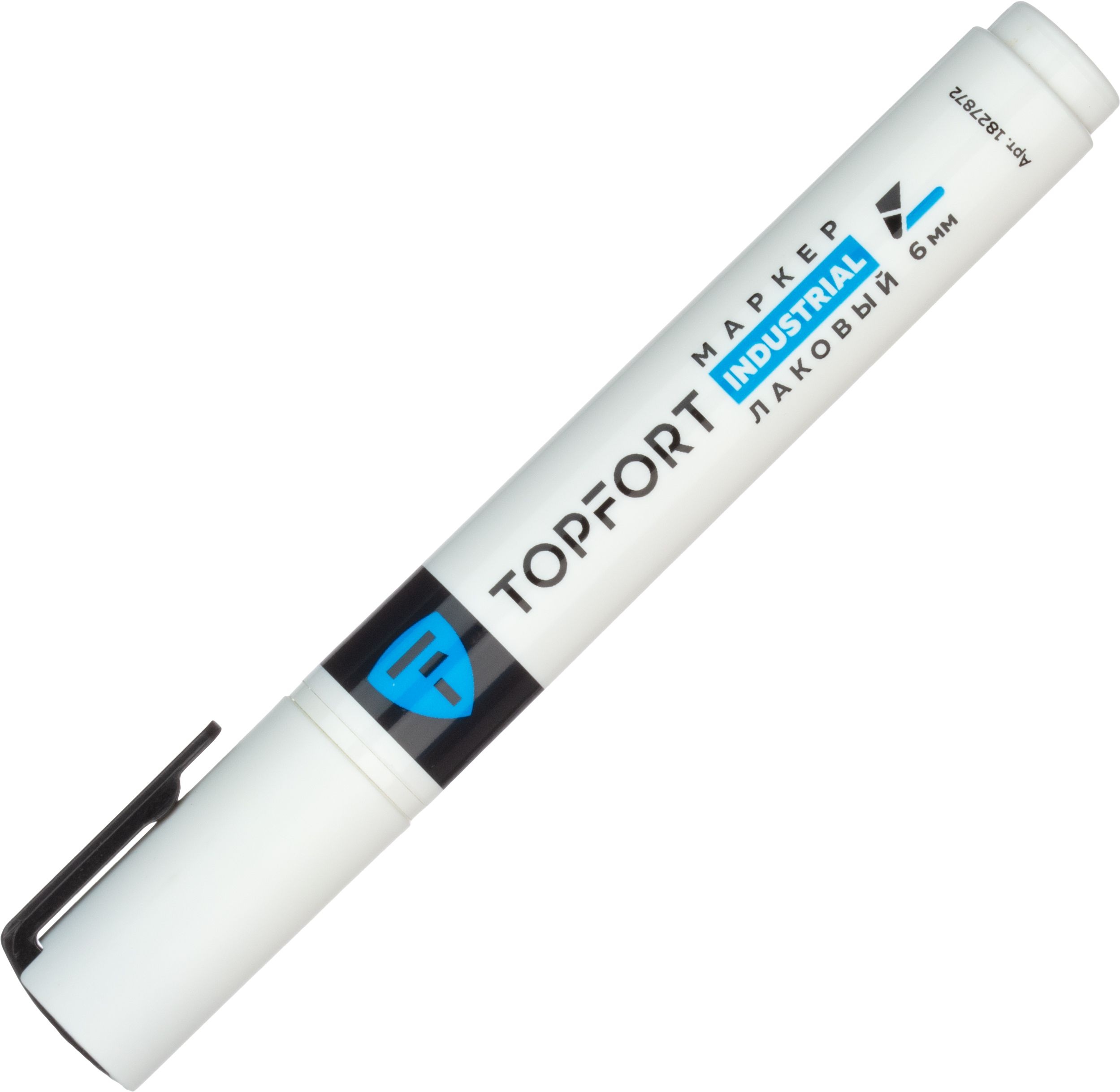 Маркер лаковый Topfort Industrial белый 6 мм