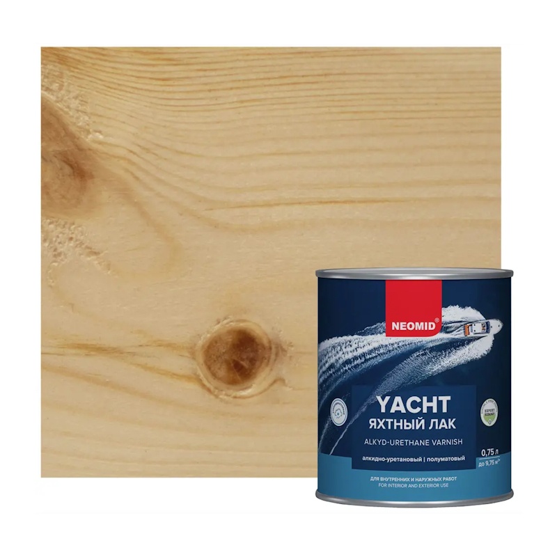 Лак яхтный Neomid Yacht алкидно-уретановый полуматовый (0,75 л)