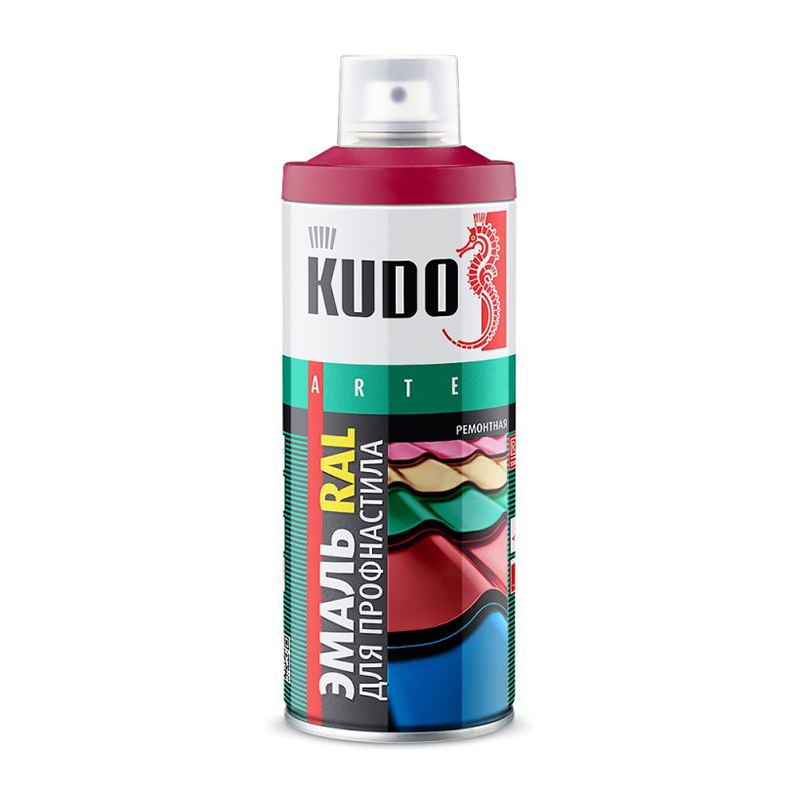 Эмаль для металлочерепицы Kudo KU-07024R RAL 7024 серый графит (0,52 л)