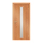 Полотно дверное Olovi, со cтеклом, миланский орех, б/п, б/ф (L2 600х2000 мм)