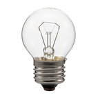 Лампа накаливания Е27, шар, 60Вт, 230В, прозрачная