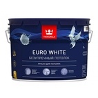 Краска для потолка Tikkurila Euro White белая глубокоматовая (9 л)