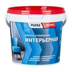 Краска интерьерная Pufas Decoself белая, морозостойкая (1,4 кг)