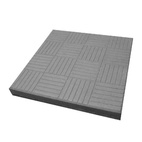 Плитка тротуарная Паркет, серая (300х300 мм)