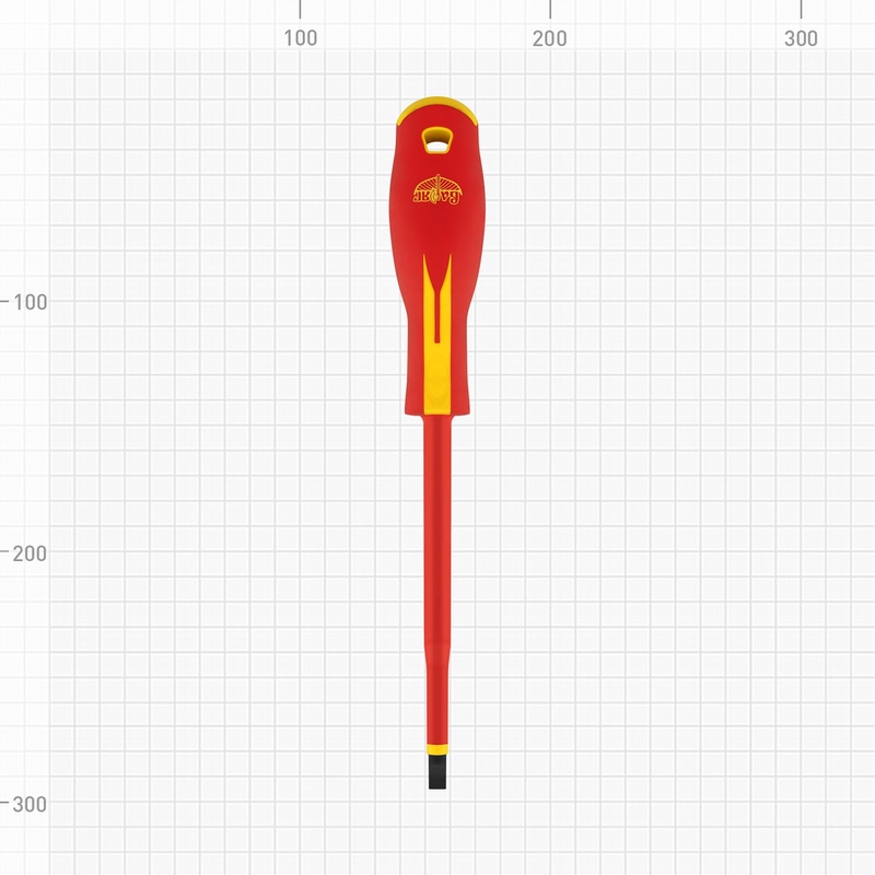 Отвертка Варяг 86055 диэлектрическая 1000В, SL 6,5х150 мм