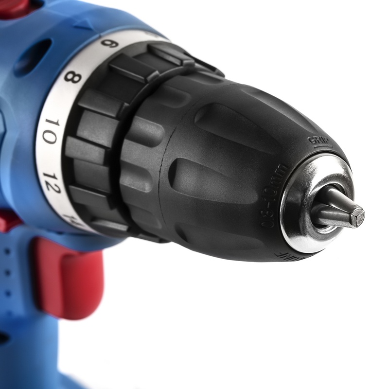 Дрель-шуруповерт Trigger 20001, 2 аккумулятора (1,5Ач), 10 мм, 12V, кейс