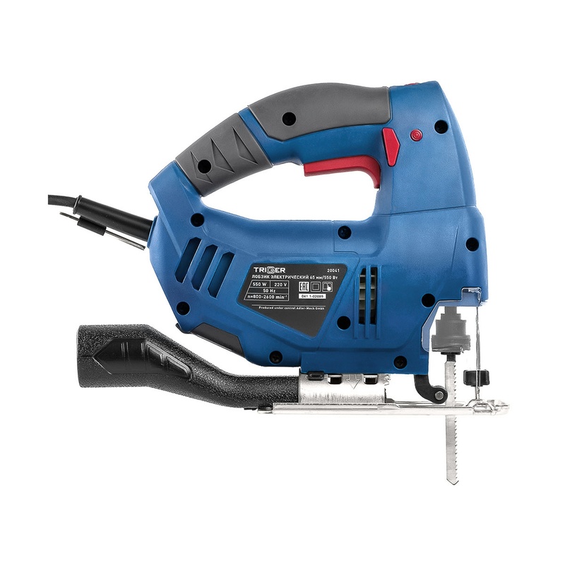 Лобзик сетевой Trigger 20041, 550 Вт, глубина пропила=65/6 мм, L хода штока=20 мм