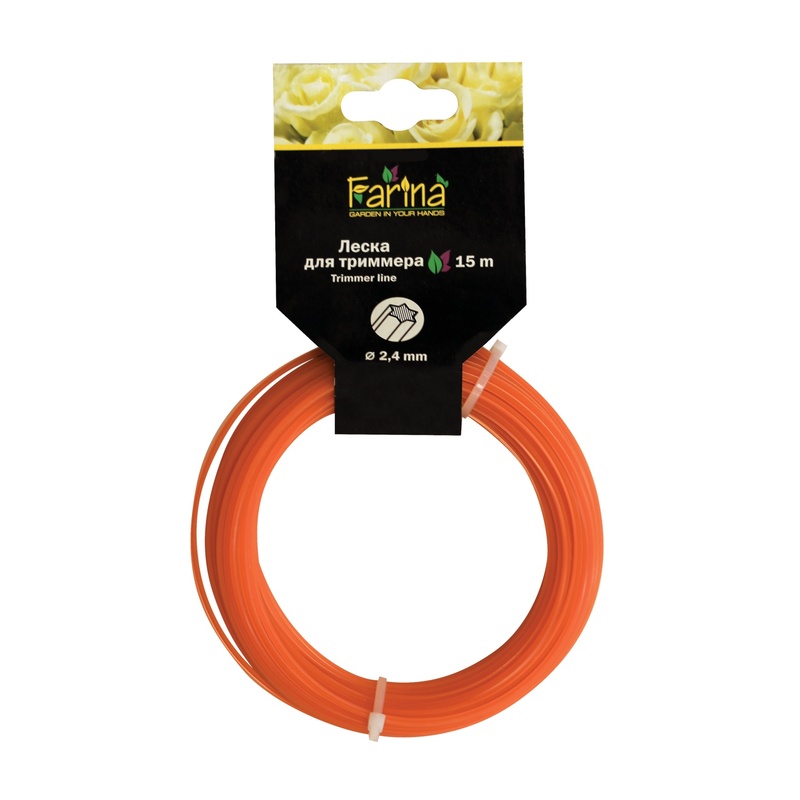 Леска для триммера Farina 93367 звезда 1,6 мм, 15 м