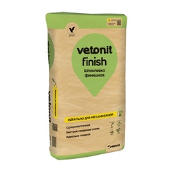 Шпаклевка финишная полимерная Vetonit Финиш белая, 25 кг