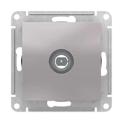 Розетка телевизионная TV с/у AtlasDesign ATN000393, 1 гнездо, алюминий