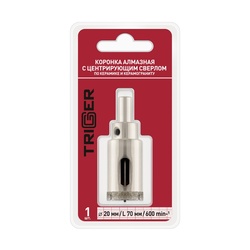 Коронка алмазная Trigger 78020, 20х70 мм