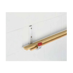 Крюк настенный, 80х120 мм, алюминий, серебро анод.