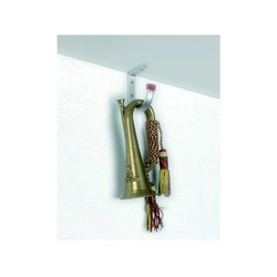 Крюк потолочный, закругл.130х160х90 мм, алюминий, серебро анод.