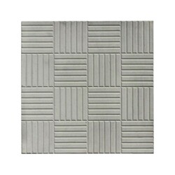 Плитка тротуарная Паркет, серая (300х300 мм)