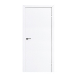 Полотно дверное OLOVI ПВХ Кристалл Белый 900х2000 мм с замком-защелкой, глухое