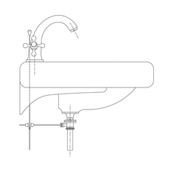 Донный клапан Mix&Fix 897 встраиваемый