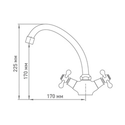 Смеситель для кухни Mix&Fix Soffron 7405-03