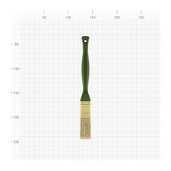 Кисть плоская ВАРЯГ 31231 светлая щетина 25 мм