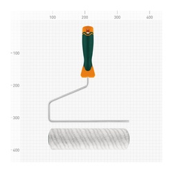 Валик Варяг 32832 полиакрил с бюгелем, ворс 12 мм, 250 мм