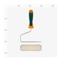 Валик велюр ВАРЯГ 32861 с бюгелем, ворс 4 мм, 180 мм