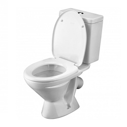 Унитаз-компакт Santek Лига, косой выпуск, 650х339х759 мм