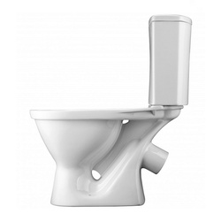 Унитаз-компакт Santek Алькор, косой выпуск, 670х355х758 мм