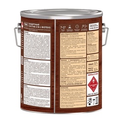 Антисептик Текс Bioteks состав 2в1 махагон (2,7 л)