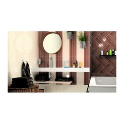 Плитка настенная Нефрит Эскадо 2, коричневая, 200х400х8 мм