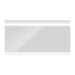 Плинтус Ideal Деконика, со съемной панелью, белый глянцевый, 85 мм (2,2 м)