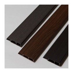 Плинтус Ideal Деконика, со съемной панелью, венге темный, 85 мм (2,2 м)