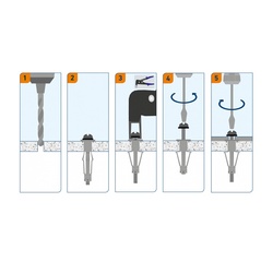 Анкер SORMAT MOLA 5/13 для тонких листов, металл (2 шт)