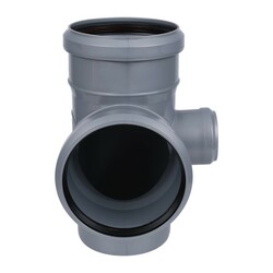 Крестовина внутренняя Sinikon d=110х110х50 мм 87 градусов 2-х пл. правый