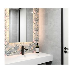 Плитка настенная верх Axima Дорадо, светло-серая, 280х400х8 мм