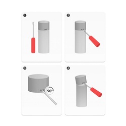 Эмаль аэрозольная Kudo KU-1003 RAL 3020 универсальная красная (0,52 л)