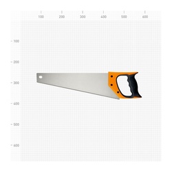 Ножовка по дереву Варяг 85675 3х гранная заточка, средний зуб, 400 мм