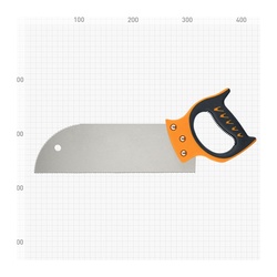 Ножовка по ламинату и фанере Варяг 85685 мелкий зуб, 300 мм